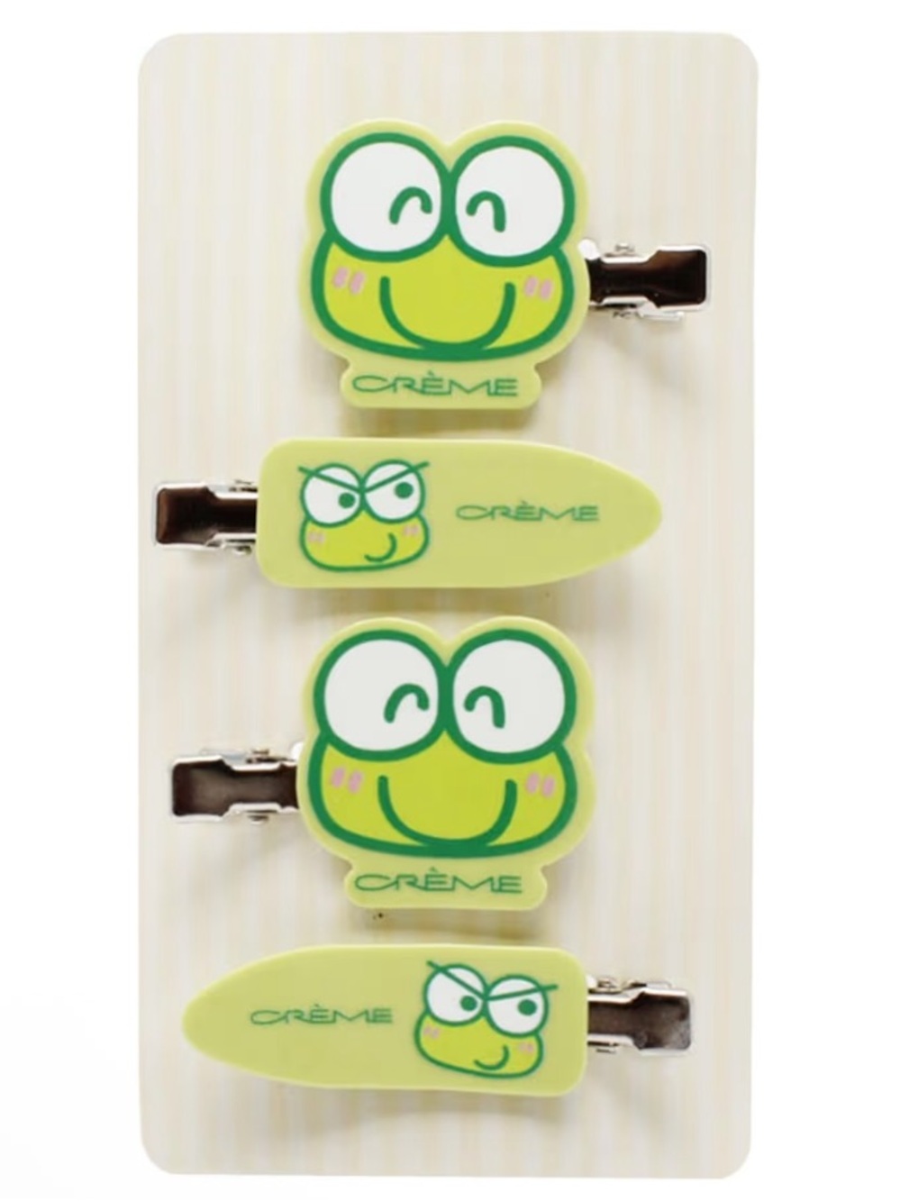 The Crème Shop x Keroppi Hair Clips - Set of 4